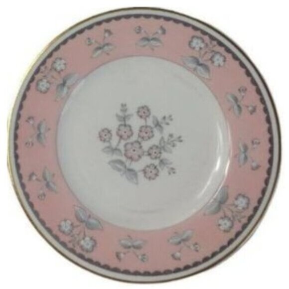 Vintage Wedgwood PIMPERNEL PINK Bone China Bread & Butter Plate - Picture 1 of 3